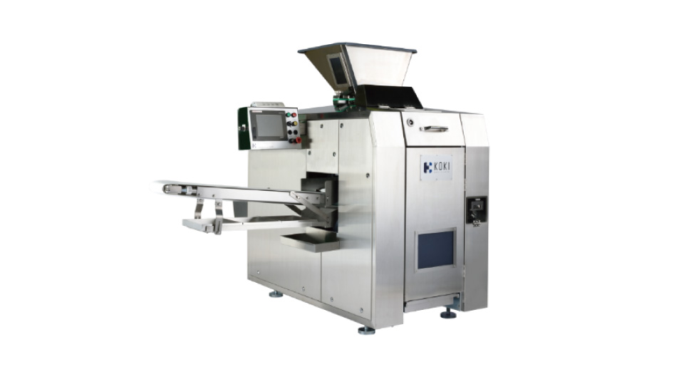 菓子パン製造ラインに分割機を導入し、やわらかい生地でも重量が安定